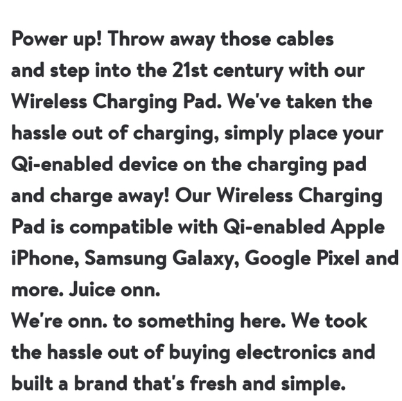 Onn Wireless Phone Charger. Black with mico to USB cord and wall plug - Picture 5 of 5